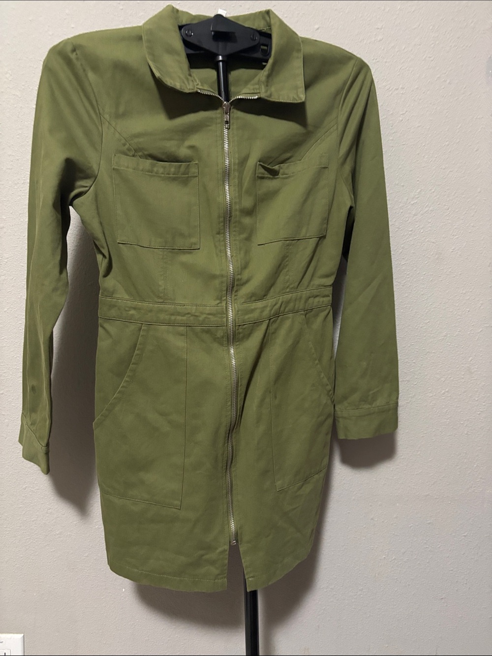emory park Olive Utility Zip-Up Jacket